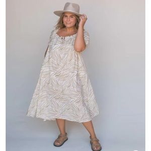 Sawyer Baby Doll Dress in Wilde Zebra print